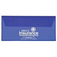 Translucent document cases without snap closure on the flap.... from ASI...