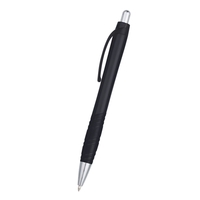 Pen with plunger action button and smooth rubber finish... from ASI 61125 Hit...