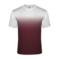 Ombre tee with sublimated front and back body, Badger sport paneled... from...