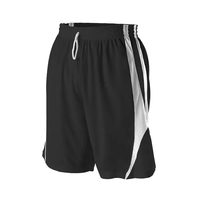 Adult basketball shorts with two colors, double ply, fully reversible.......