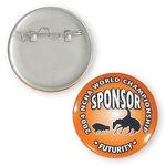 1 3/4" Round Button 1-Piece w/Safety Pin