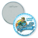 3 1/2 " Round Button 1-Piece w/Safety Pin