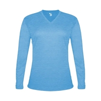 Tri-Blend Ladies' V-Neck L/S T