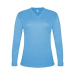 Tri-Blend Ladies' V-Neck L/S T