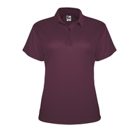 Women's polo shirt with contour silhouette, Three button placket, Solid...