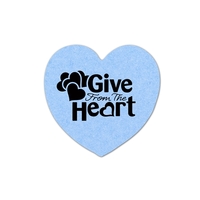 6" Heart Compressed Sponge