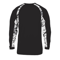 Long sleeve t-shirt with double-needle hem, self-fabric collar and cuffs,...