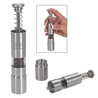 6" spring-action thumb mill grinder for salt or pepper with durable... from...