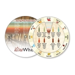 Wine and Food Pairing Wheel Calculator Full Color 4.25"