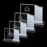 Carved pillar starfire award.... from ASI 84592 St Regis Group / Prestige Glass