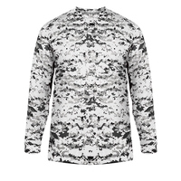 Long sleeve t-shirt with Badger sport paneled shoulder for maximum...