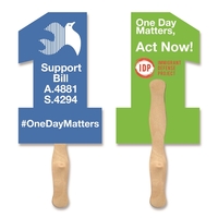 Hand fan printed with the number one - #1 Hand... from ASI 93520 Ventura Inc