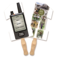 Number 1 shaped full color sandwiched style hand fans.... from ASI 93520...