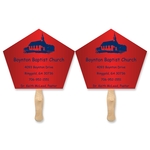 Full Color Church Shape Sandwich Fan