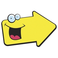 Floor graphic decal .007 opaque white vinyl, clear anti-skid lamination....