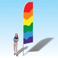 15ft. Advertising Banner Flag - Colors/Patterns
