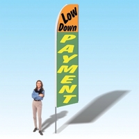 15ft. Advertising Banner Flag - Financial