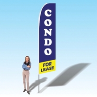 15ft. Advertising Banner Flag - Real Estate/Rentals