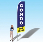 15ft. Advertising Banner Flag - Real Estate/Rentals
