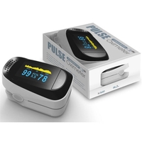 Fingertip Pulse Oximeter device requires two AAA batteries. FDA and CE......