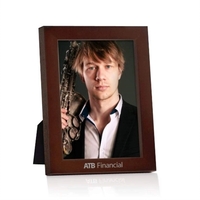 Brighton wood frame is available in dark walnut or ebony finish... from ASI...