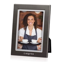 Brushed gun metal finish frame with silver bezel.... from ASI 84592 St Regis...