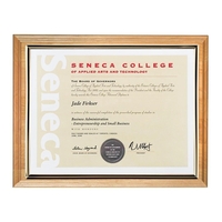 Genuine Red Alder wood certificate frame with gold accent.... from ASI 84592...