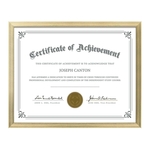 Calais Certificate Frame - Gold