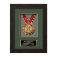 This beautiful framed medallion is a prestigious recognition piece, wrapped...