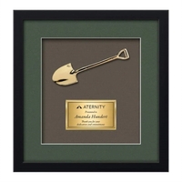 The Primrose Cast Shovel Framed Award features a hand cast, polished... from...