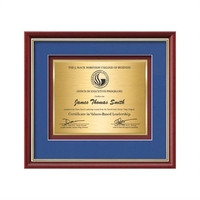 Baron Certificate TexEtch - Mahogany/Gold