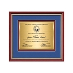 Baron Certificate TexEtch - Mahogany/Gold