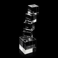 Optic crystal award, 8 1/2" x 2 3/8".... from ASI 84592 St Regis Group /...