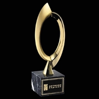 Two tone bright gold award contrasted with satin gold mounted on... from ASI...