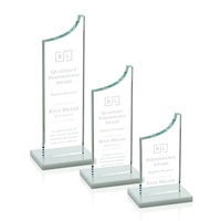 Spectacular starfire award features a grooved peak, white base, and is......