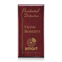 High gloss piano finish wall plaque in rosewood... from ASI 84592 St Regis...