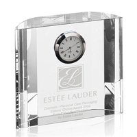 Clock - Optical Award 5" x 4 1/2".... from ASI 84592 St Regis Group / St Regis