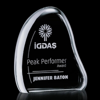 Fun and unique shaped thick optical crystal award.... from ASI 84592 St Regis...