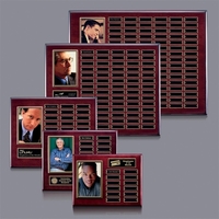Piano rosewood finish plaque, holds 4" x 6" vertical photo and... from ASI...