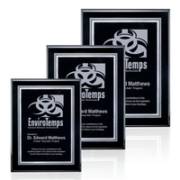 High gloss piano finish black wall plaque with a polished aluminum... from...