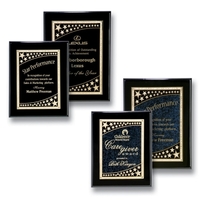Black plate on black piano finish wall plaque.... from ASI 84592 St Regis...