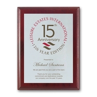 Screenprint Aluminum - Mahogany