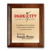 Screenprint Brass - Walnut Rolled Edge