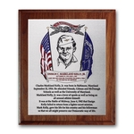 Etch/Colorfill Plaq - Walnut Cove Edge