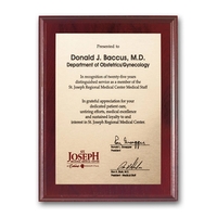 The Metal Etched and Colorfilled process accents the recessed area of... from...