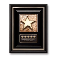 24K gold plated star with wood frame; made in USA.... from ASI 84592 St Regis...