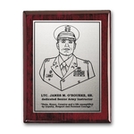 Etch/Oxidized Plaq - Rosewood