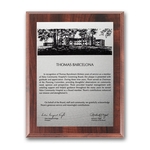 Etch/Oxidized Plaq - Walnut Finish