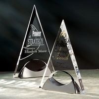Acrylic award with satin nickel base.... from ASI 84592 St Regis Group / R S...