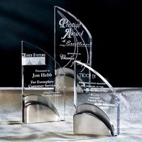 Acrylic award with satin nickel base.... from ASI 84592 St Regis Group / R S...